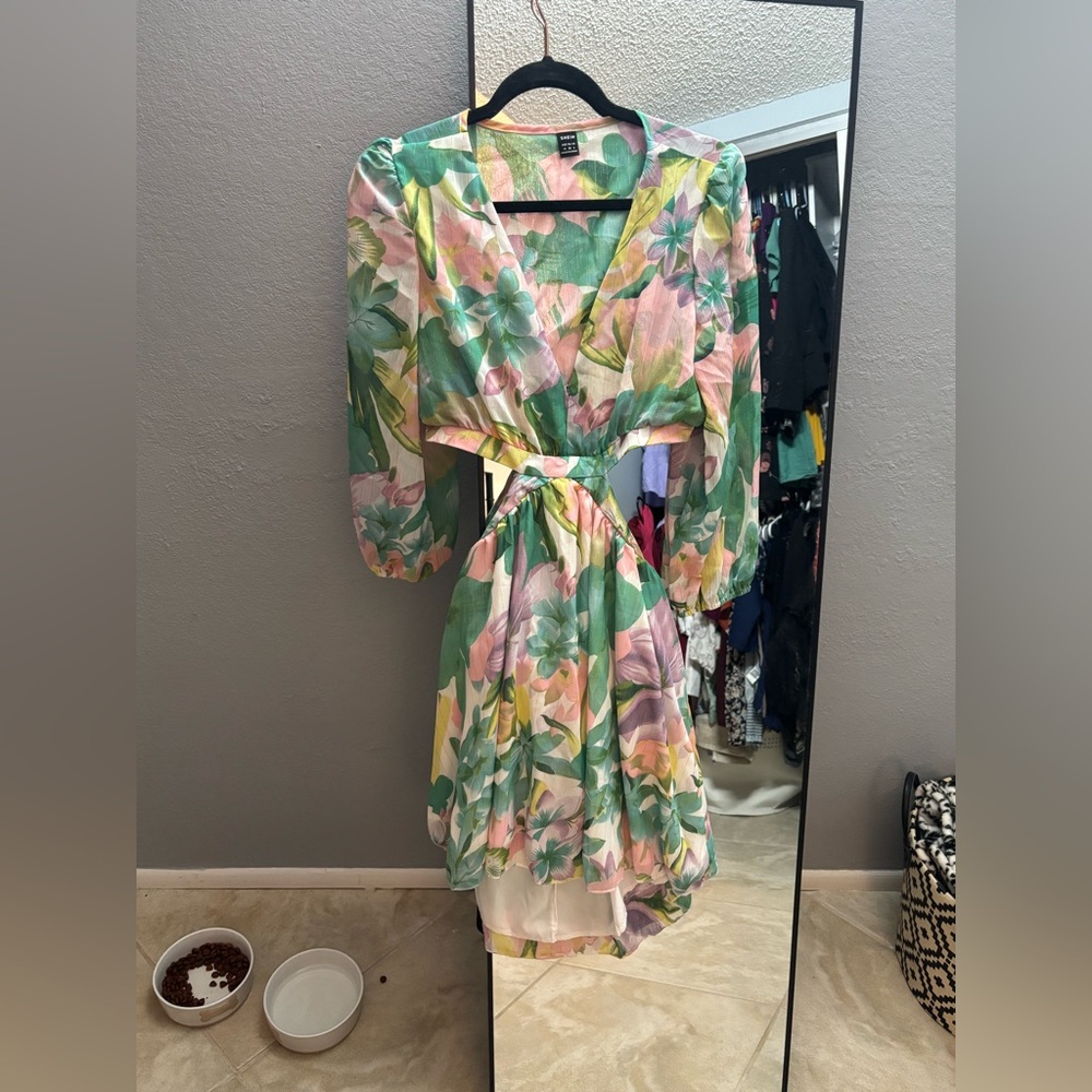 Shein floral cutout dress, never worn